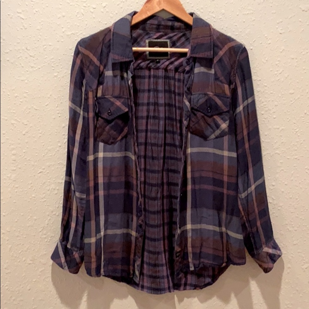 Rails plaid button down shirt